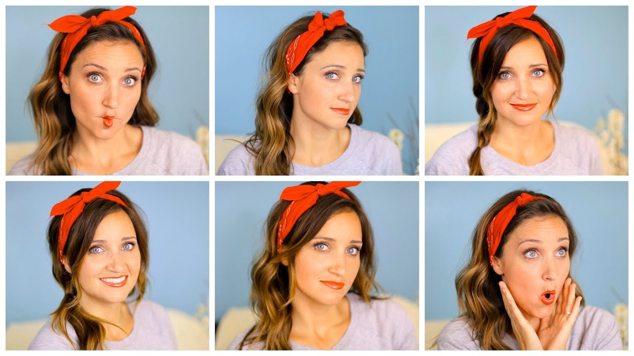 Best ideas about Cute Hairstyles With Bandanas
. Save or Pin Six DIY 1 Minute Bandana Hairstyles Now.