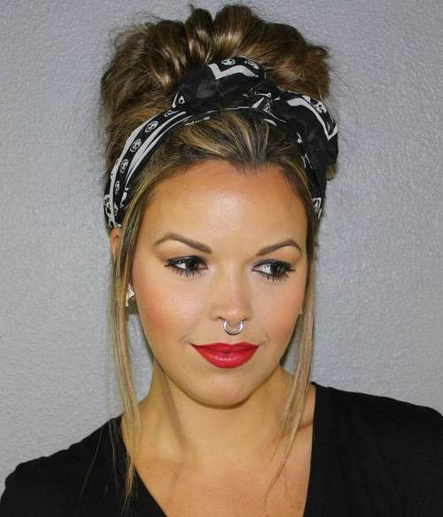 Best ideas about Cute Hairstyles With Bandanas
. Save or Pin 20 Gorgeous Bandana Hairstyles for Cool Girls Now.