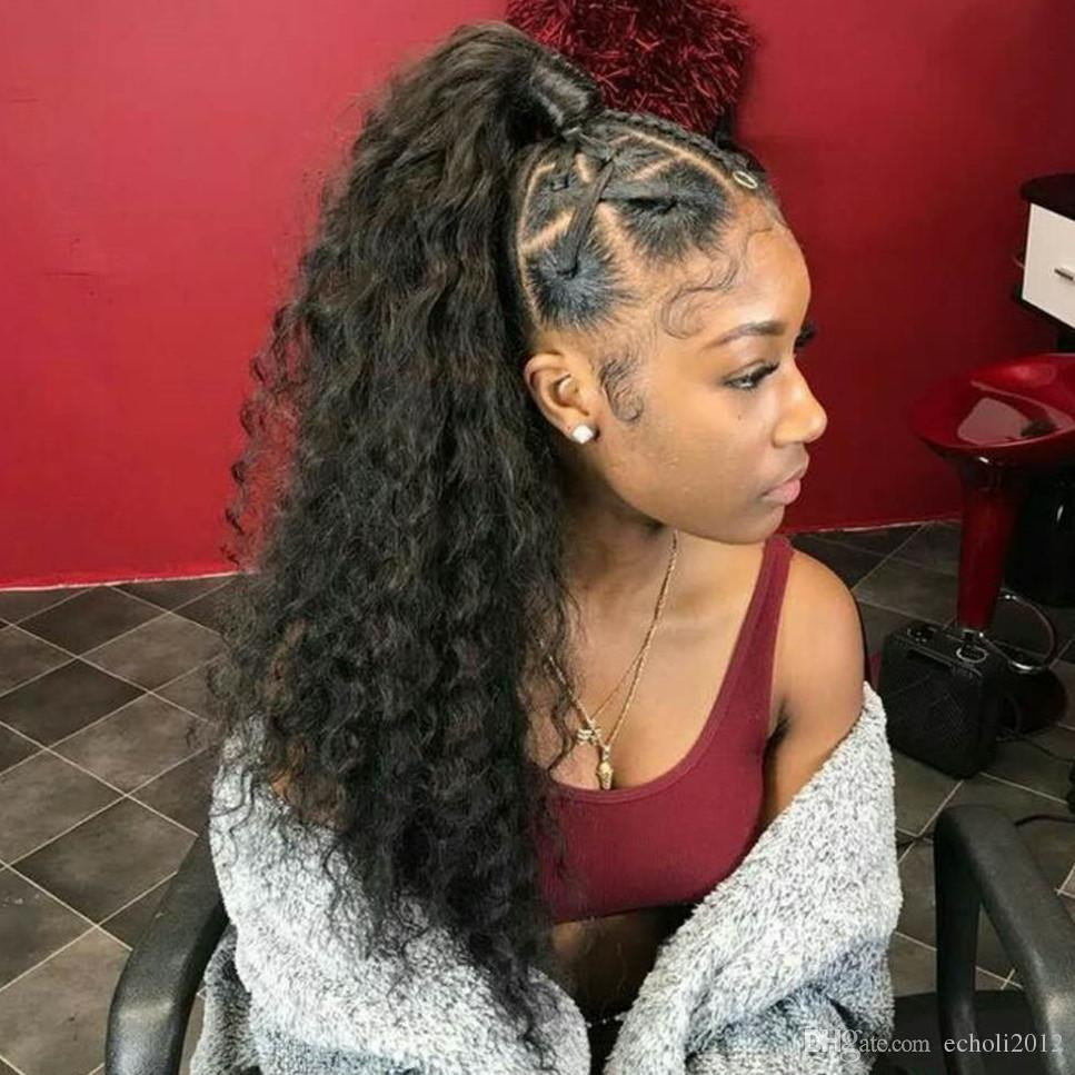 Best ideas about Cute Ponytail Hairstyles For Black Hair
. Save or Pin Brazilian Loose Curly Ponytail For Black Women Natural Now.