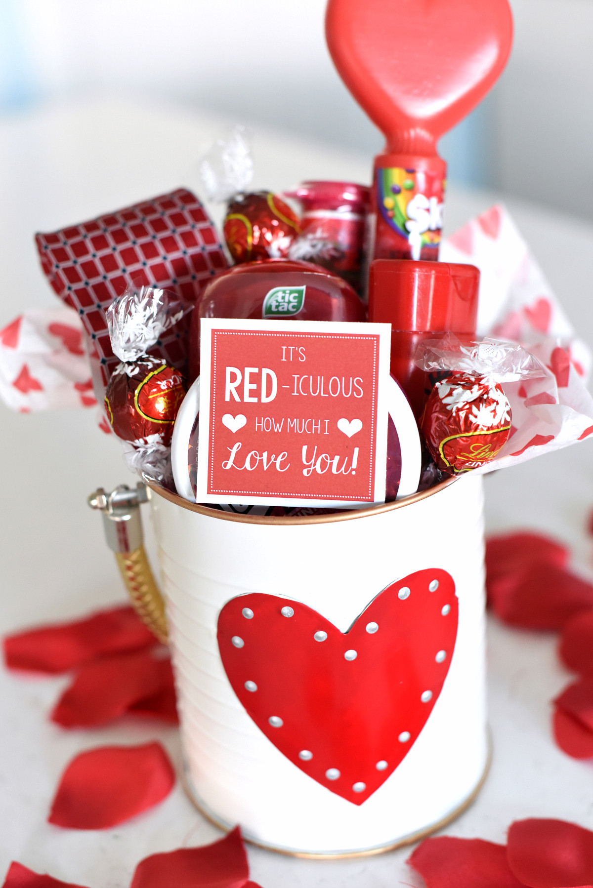 Best ideas about Cute Valentine Gift Ideas
. Save or Pin Cute Valentine s Day Gift Idea RED iculous Basket Now.