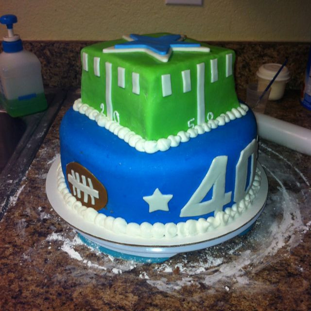 Best ideas about Dallas Cowboys Birthday Cake
. Save or Pin 2 tiered chocolate Dallas Cowboys cake Now.