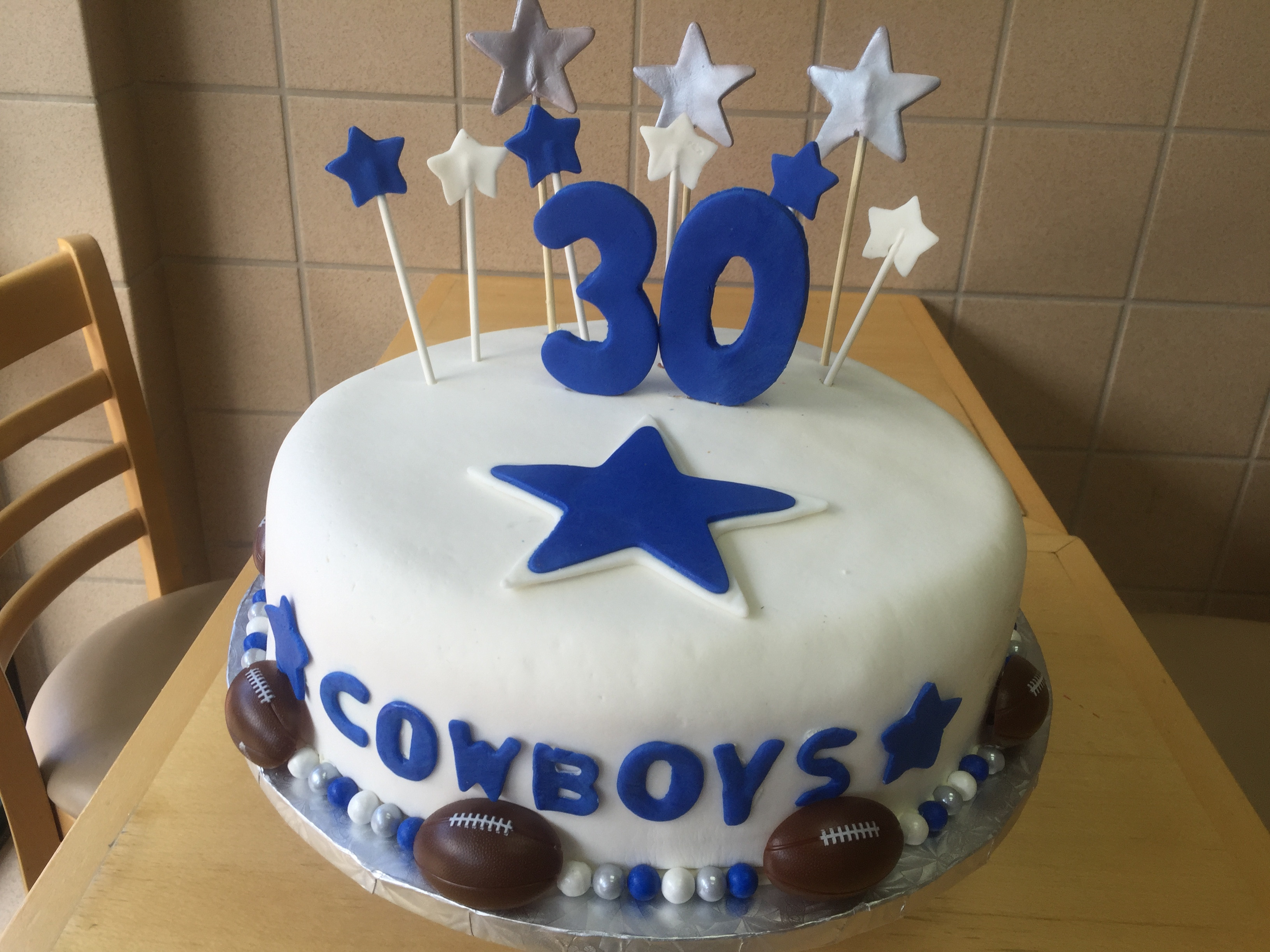Best ideas about Dallas Cowboys Birthday Cake
. Save or Pin Dallas Cowboys themed 30th Birthday Cake – Wild Berries Now.
