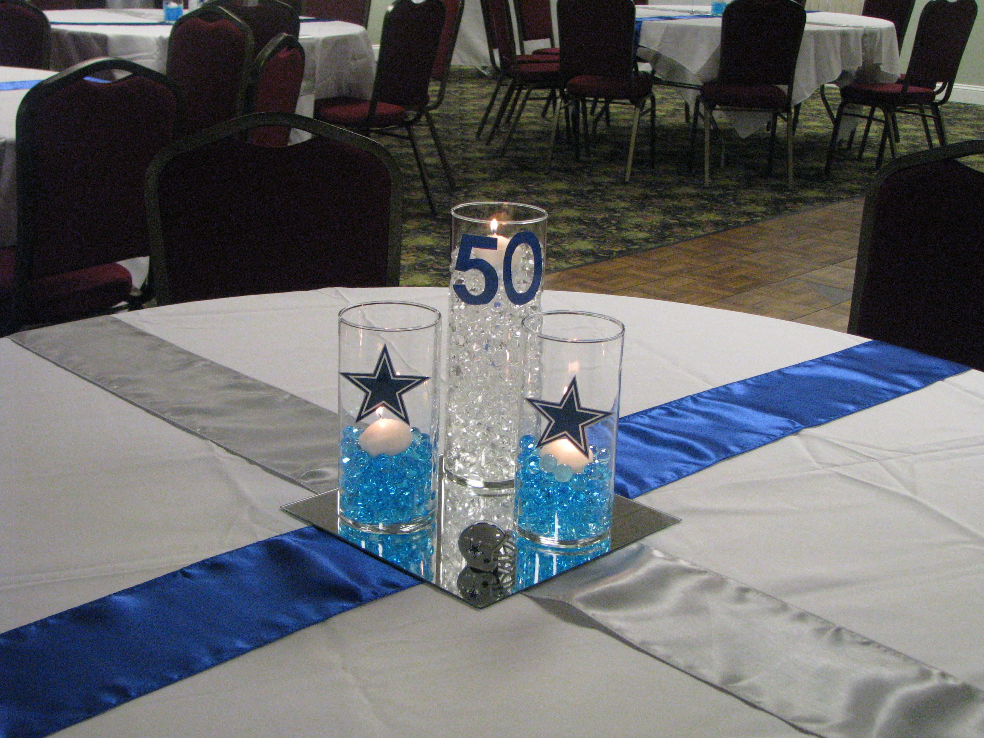 Best ideas about Dallas Cowboys Birthday Decorations
. Save or Pin Dallas Cowboy Theme Centerpiece Now.