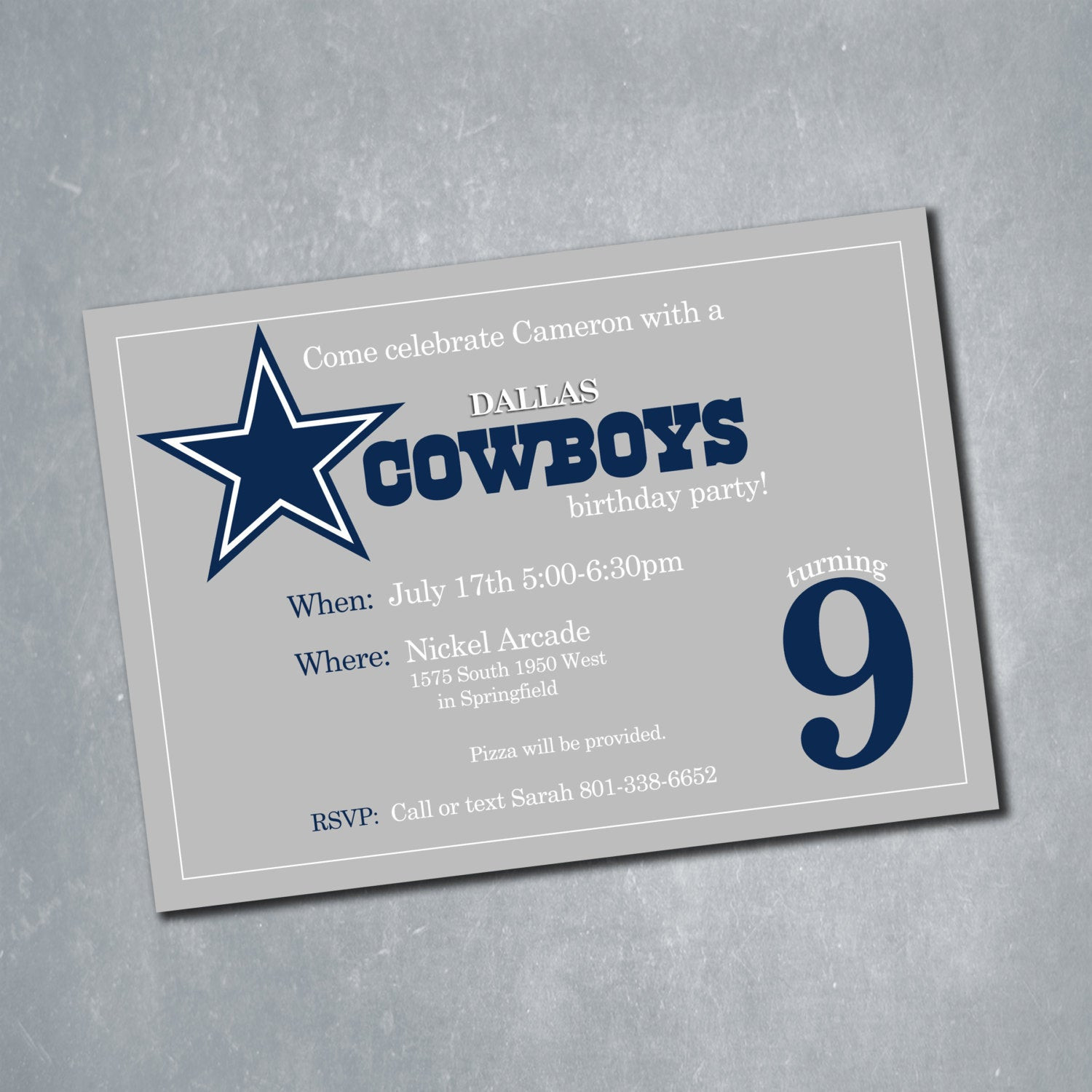 Best ideas about Dallas Cowboys Birthday Invitations
. Save or Pin Dallas Cowboys Digital Birthday Invitation NFL by MeghansView Now.