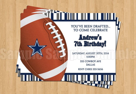 Best ideas about Dallas Cowboys Birthday Invitations
. Save or Pin Dallas Cowboys Football Birthday Party Invitations Sports Now.