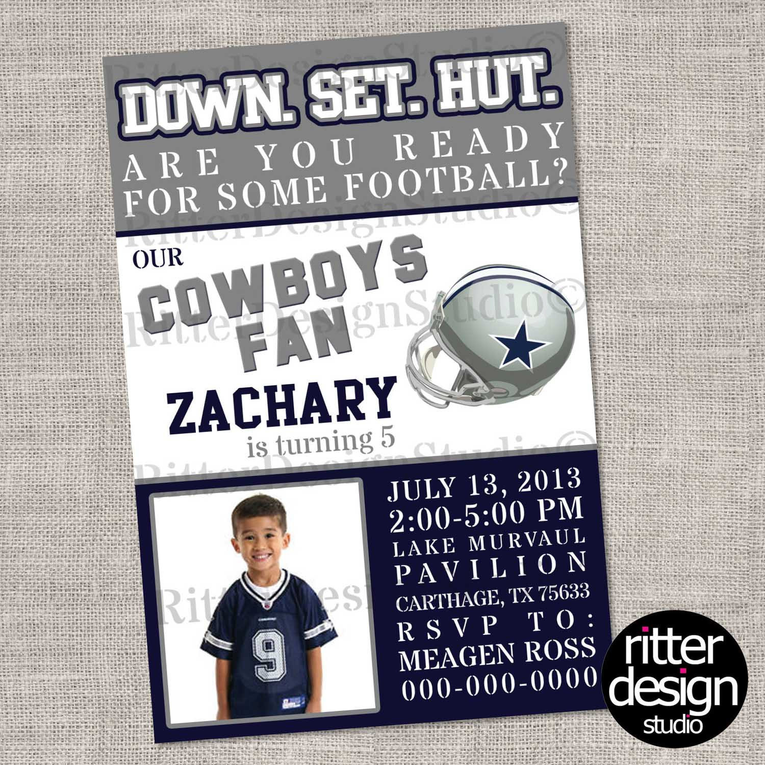 Best ideas about Dallas Cowboys Birthday Invitations
. Save or Pin Dallas Cowboys Football Birthday Invitation by Now.