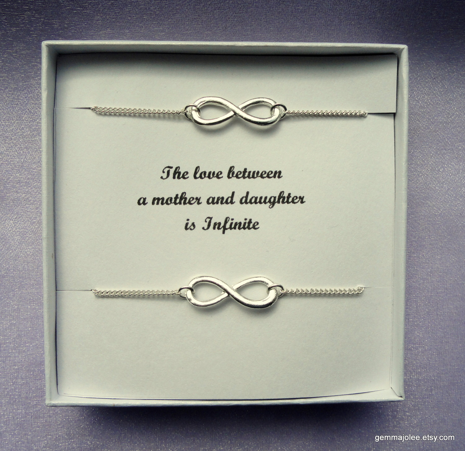 Best ideas about Daughter Gift Ideas
. Save or Pin Mother daughter t Two infinity bracelets Silver infinity Now.