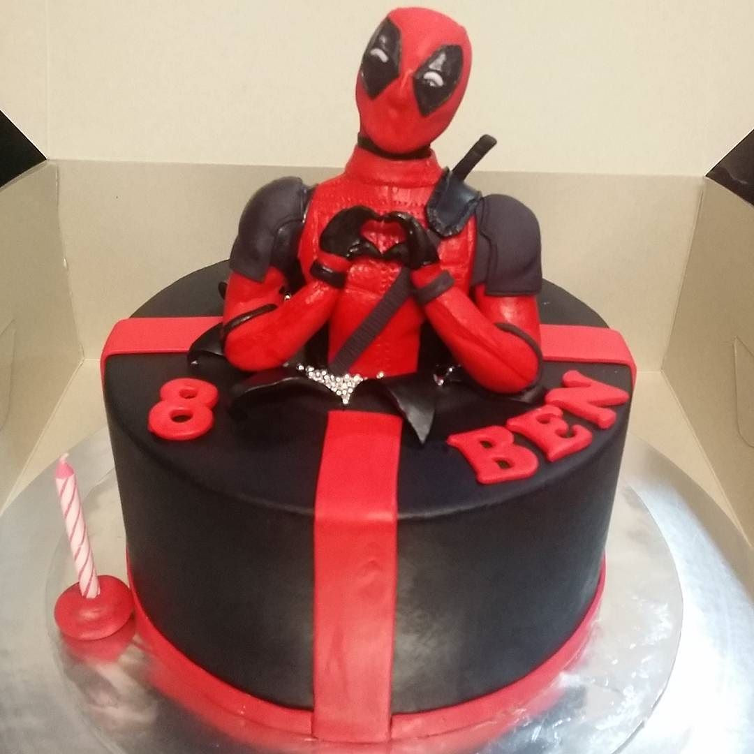 Best ideas about Deadpool Birthday Cake
. Save or Pin Deadpool figurine is edible sugarfigurine birthdaycake Now.