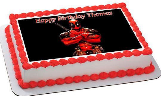 Best ideas about Deadpool Birthday Cake
. Save or Pin Deadpool Edible Cake Topper & Cupcake Toppers – Edible Now.