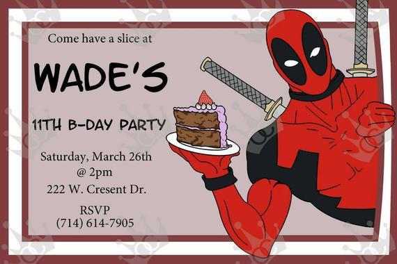 Best ideas about Deadpool Birthday Card
. Save or Pin Items similar to Customized Deadpool Birthday Card Now.