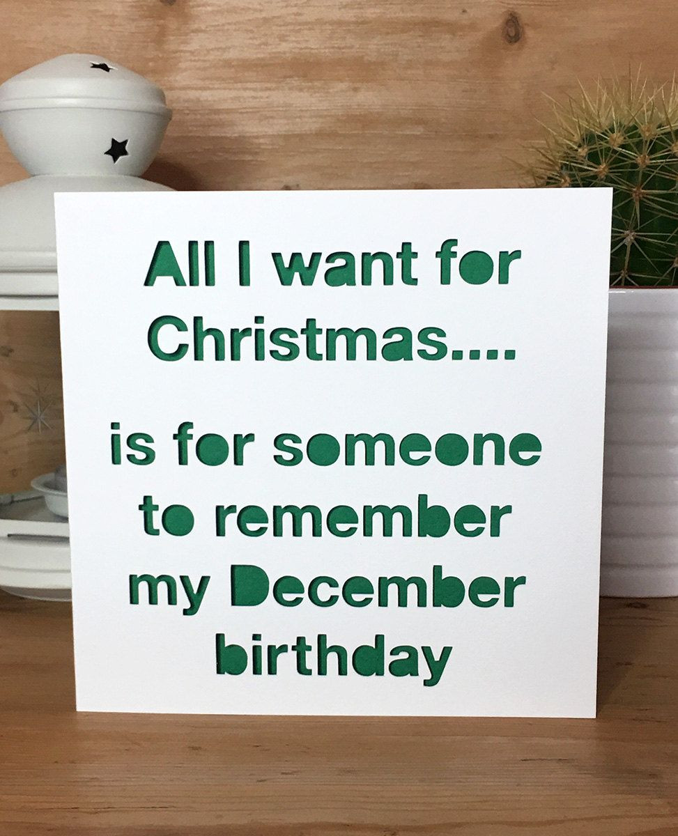 Best ideas about December Birthday Quotes
. Save or Pin Funny Christmas Birthday Card December Birthday Xmas Now.