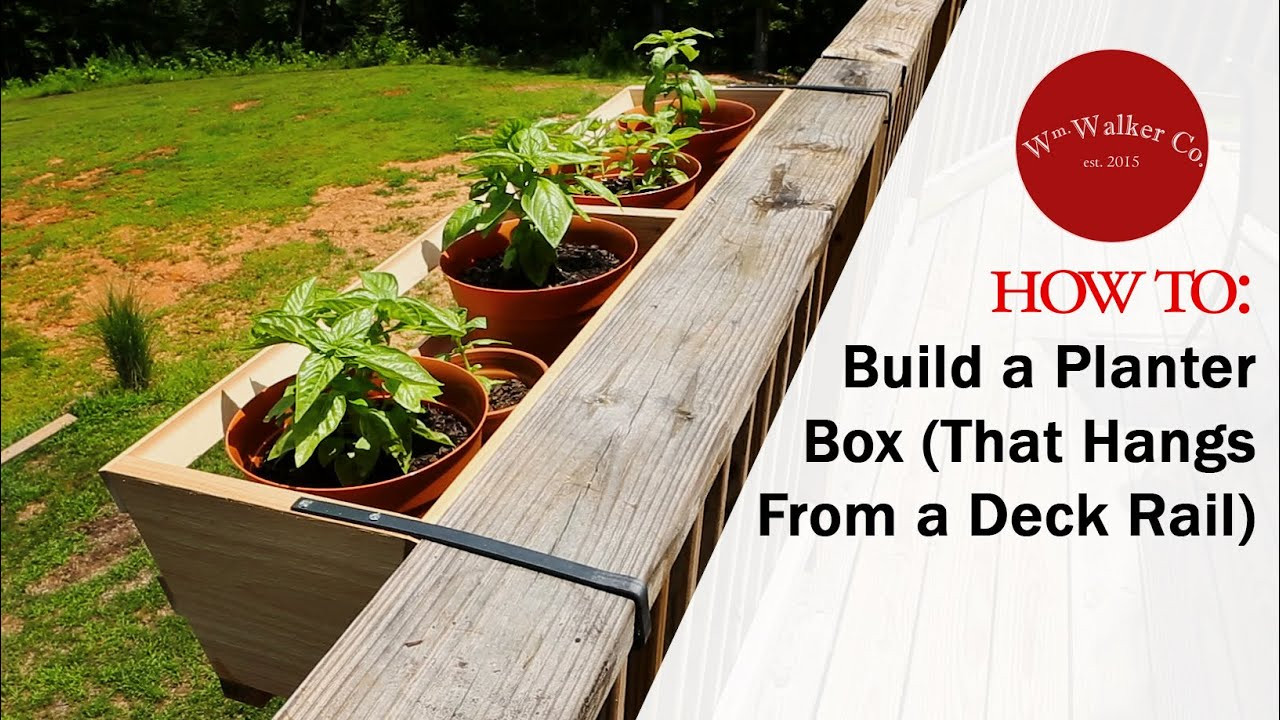 Best ideas about Deck Rail Planters
. Save or Pin How to Build a Planter Box to hang from a deck rail Now.
