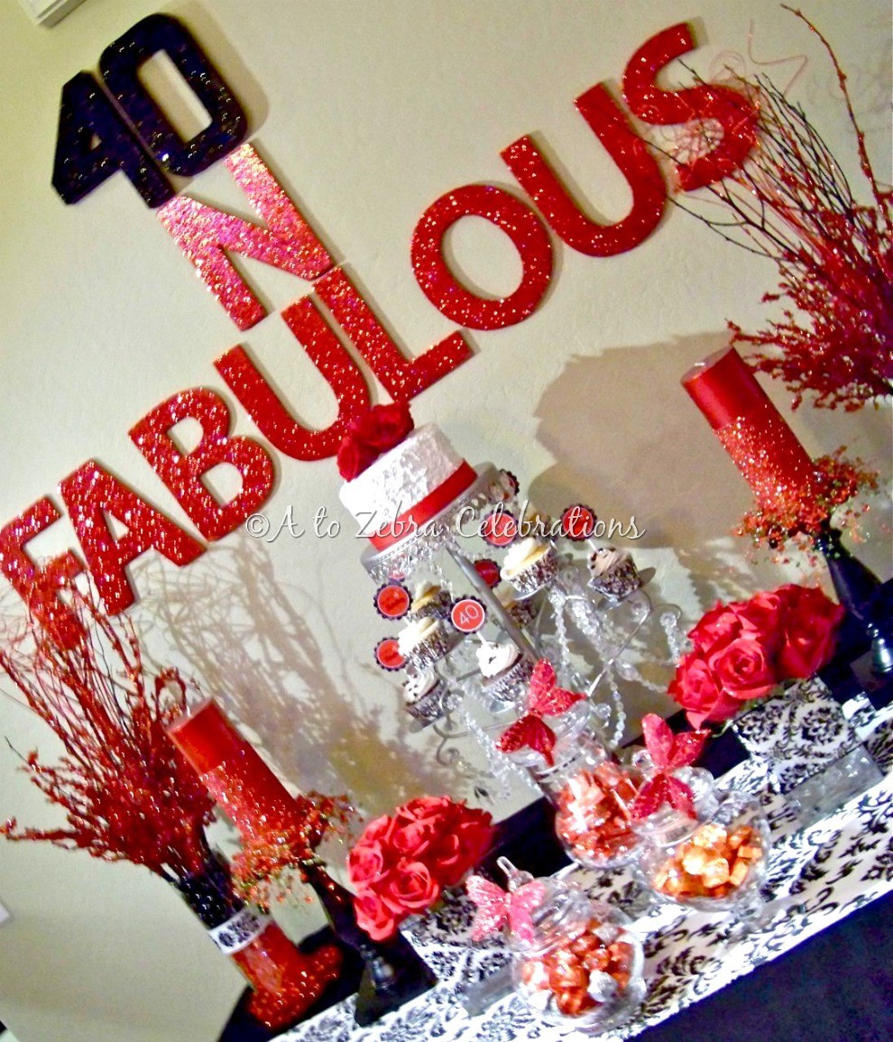 Best ideas about Decorations For 40th Birthday Party
. Save or Pin 40 & Fabulous Party – Style with Nancy Now.