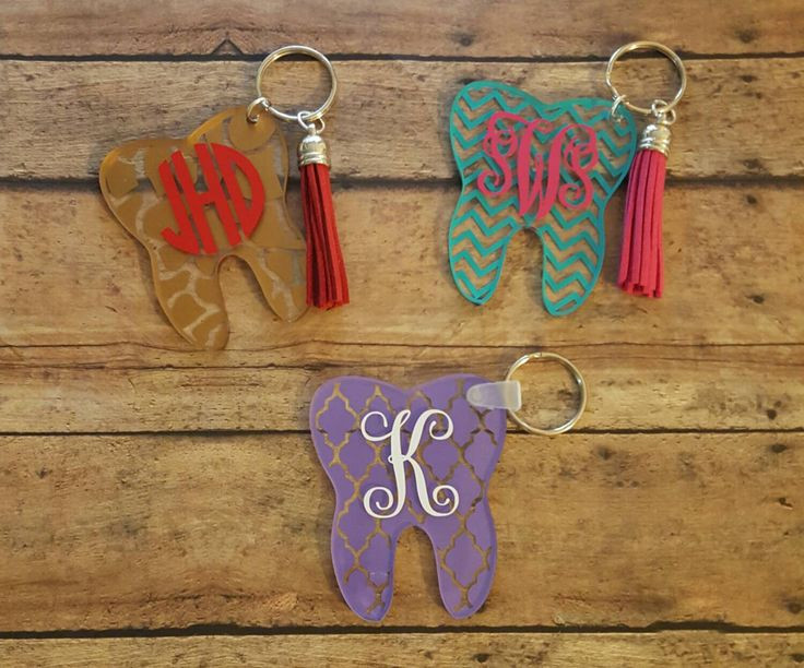 Best ideas about Dental Hygiene Gift Ideas
. Save or Pin Personalized Acrylic Tooth Key Chain NEW patterns Now.