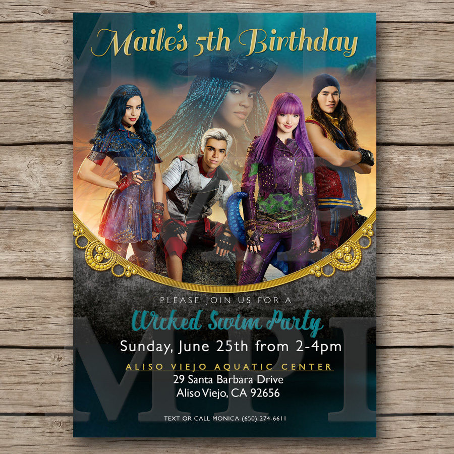 Best ideas about Descendants Birthday Invitations
. Save or Pin Descendants 2 Birthday Invitation Descendants 2 Invite Now.