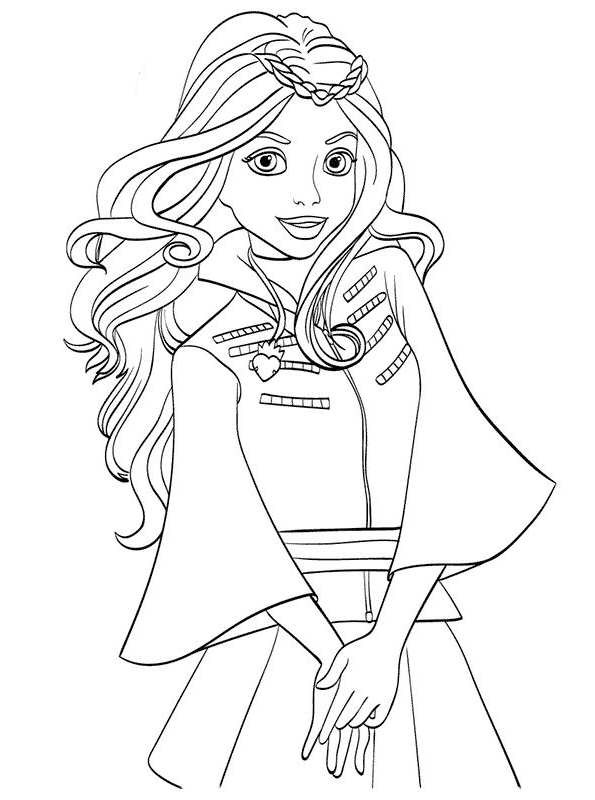 Best ideas about Descendants Printable Coloring Pages
. Save or Pin Kids n fun Now.