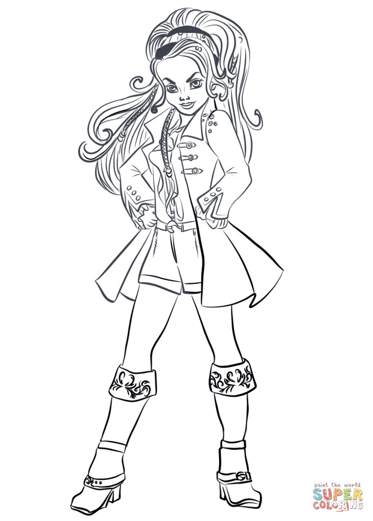 Best ideas about Descendants Printable Coloring Pages
. Save or Pin Top 15 Descendants Wicked World Coloring Pages Now.