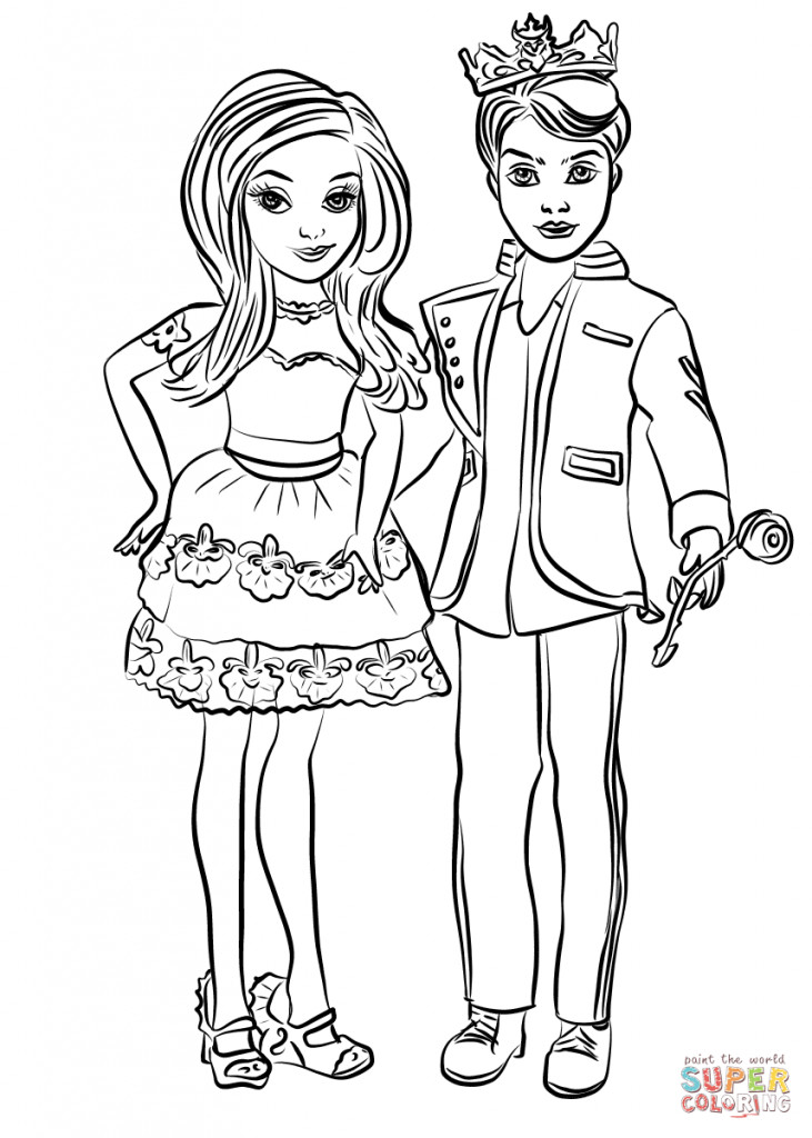 Best ideas about Descendants Printable Coloring Pages
. Save or Pin Top 15 Descendants Wicked World Coloring Pages Now.