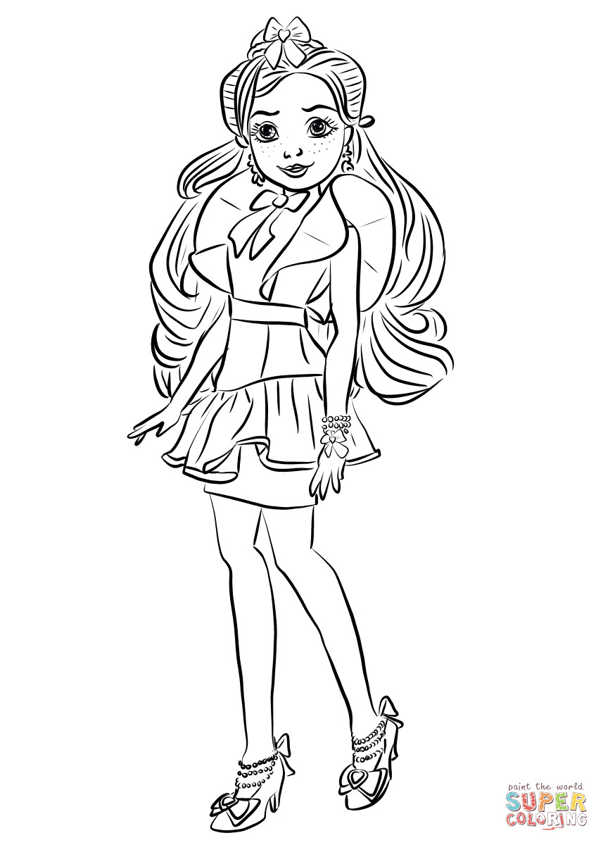 Best ideas about Descendants Printable Coloring Pages
. Save or Pin Jane from Descendants Wicked World coloring page Now.