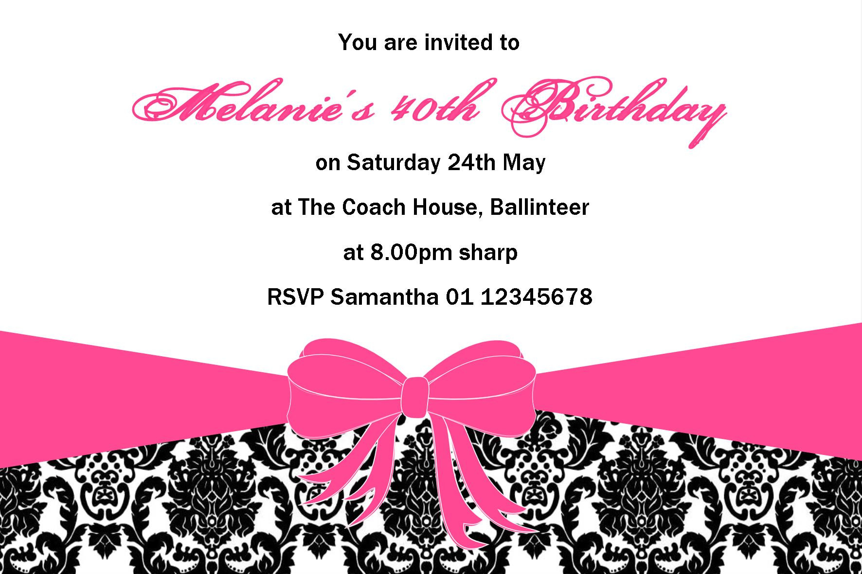 Best ideas about Design Birthday Invitations
. Save or Pin Personalised Birthday Invitation Design 1 Now.