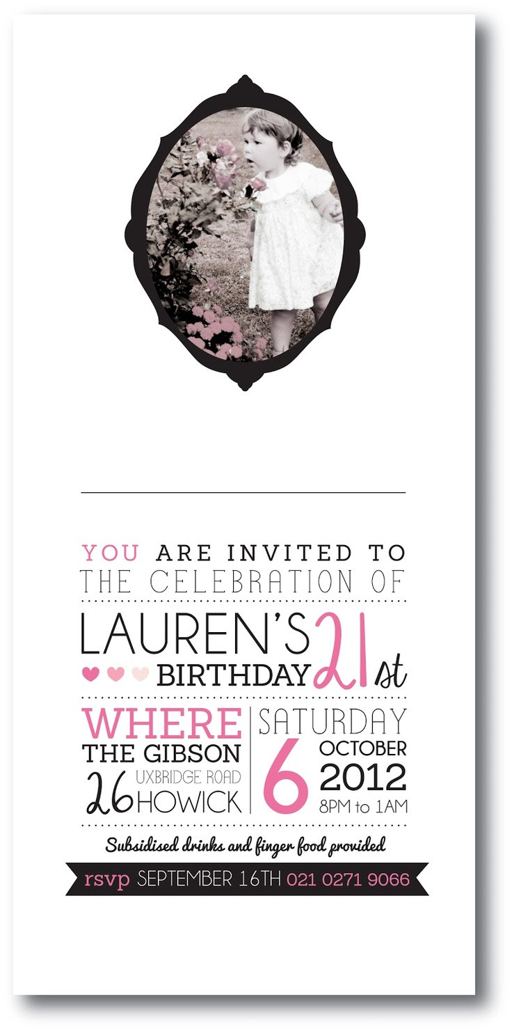 Best ideas about Design Birthday Invitations
. Save or Pin 25 best ideas about 21st Invitations on Pinterest Now.