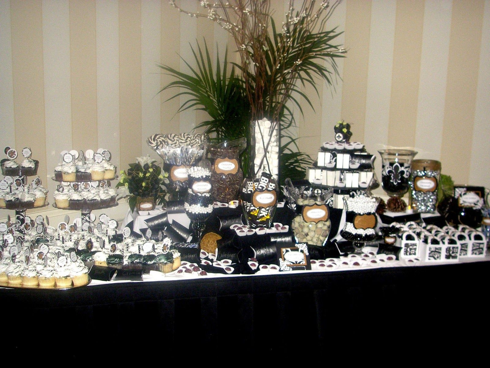Best ideas about Dessert Table Ideas For 50 Th Birthday
. Save or Pin Black and White Candy Table for a 50th Birthday Party Now.