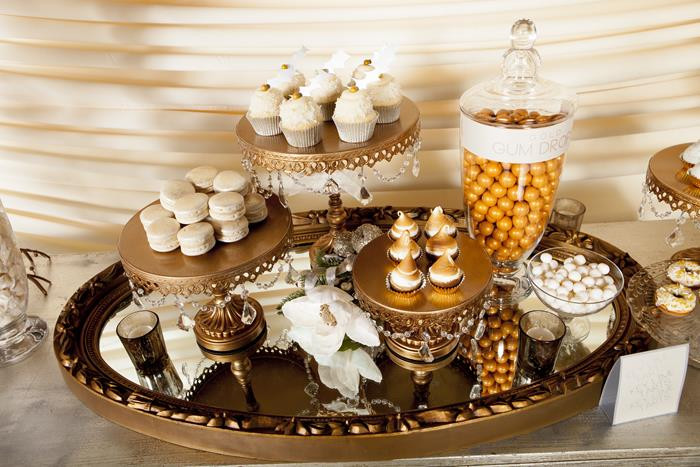Best ideas about Dessert Table Ideas For 50 Th Birthday
. Save or Pin Kara s Party Ideas Metallic Holiday Dessert Table Now.