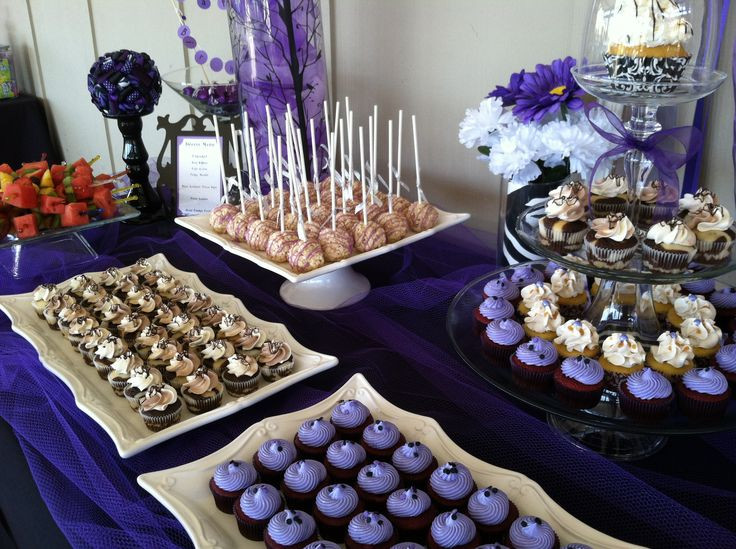Best ideas about Dessert Table Ideas For 50 Th Birthday
. Save or Pin Purple and Zebra birthday party dessert table Now.
