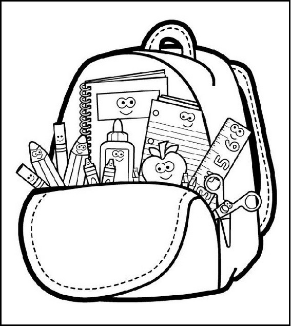 Best ideas about Detailed Coloring Pages For Boys
. Save or Pin bag backpack coloring page online Now.
