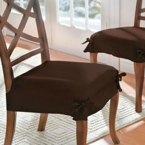 Best ideas about Dining Chair Seat Covers
. Save or Pin SET OF 2 ADJUSTABLE MICROSUEDE DINING CHAIR COVERS SEAT Now.