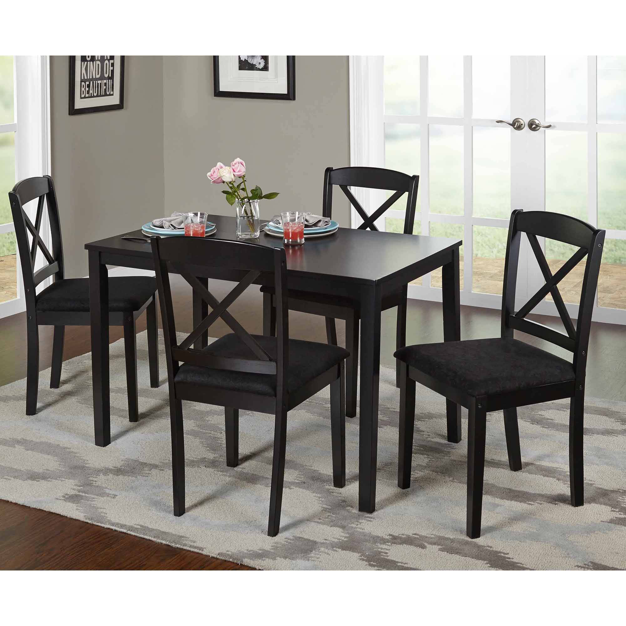 Best ideas about Dining Table Walmart
. Save or Pin Mainstays 5 Piece Glass Top Metal Dining Set Walmart Now.