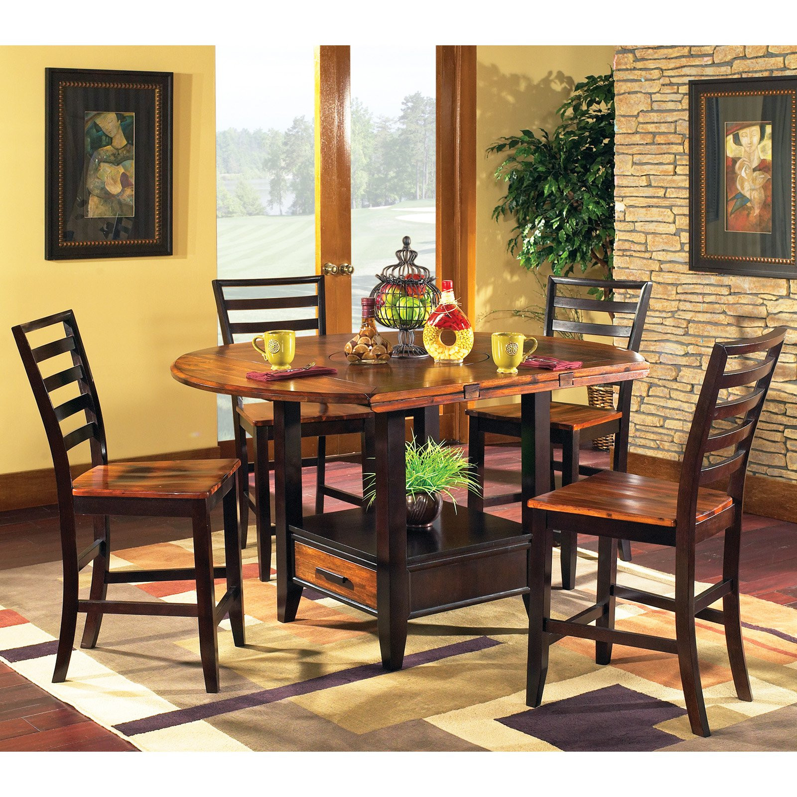 Best ideas about Dining Table With Storage
. Save or Pin Steve Silver Abaco 5 Piece Counter Height Dining Table Now.