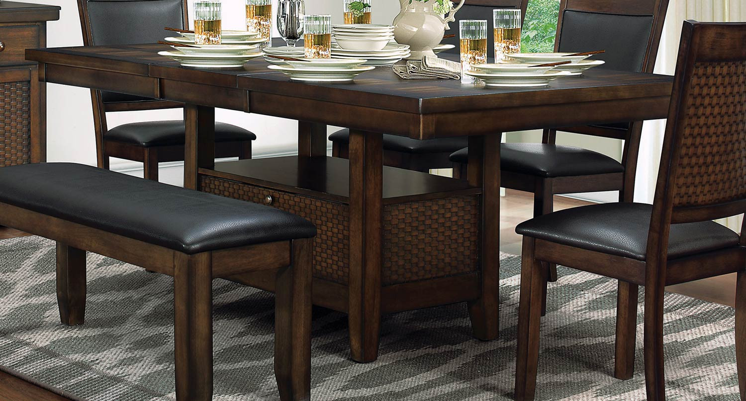 Best ideas about Dining Table With Storage
. Save or Pin Homelegance Wickham Dining Table with Storage Burnished Now.