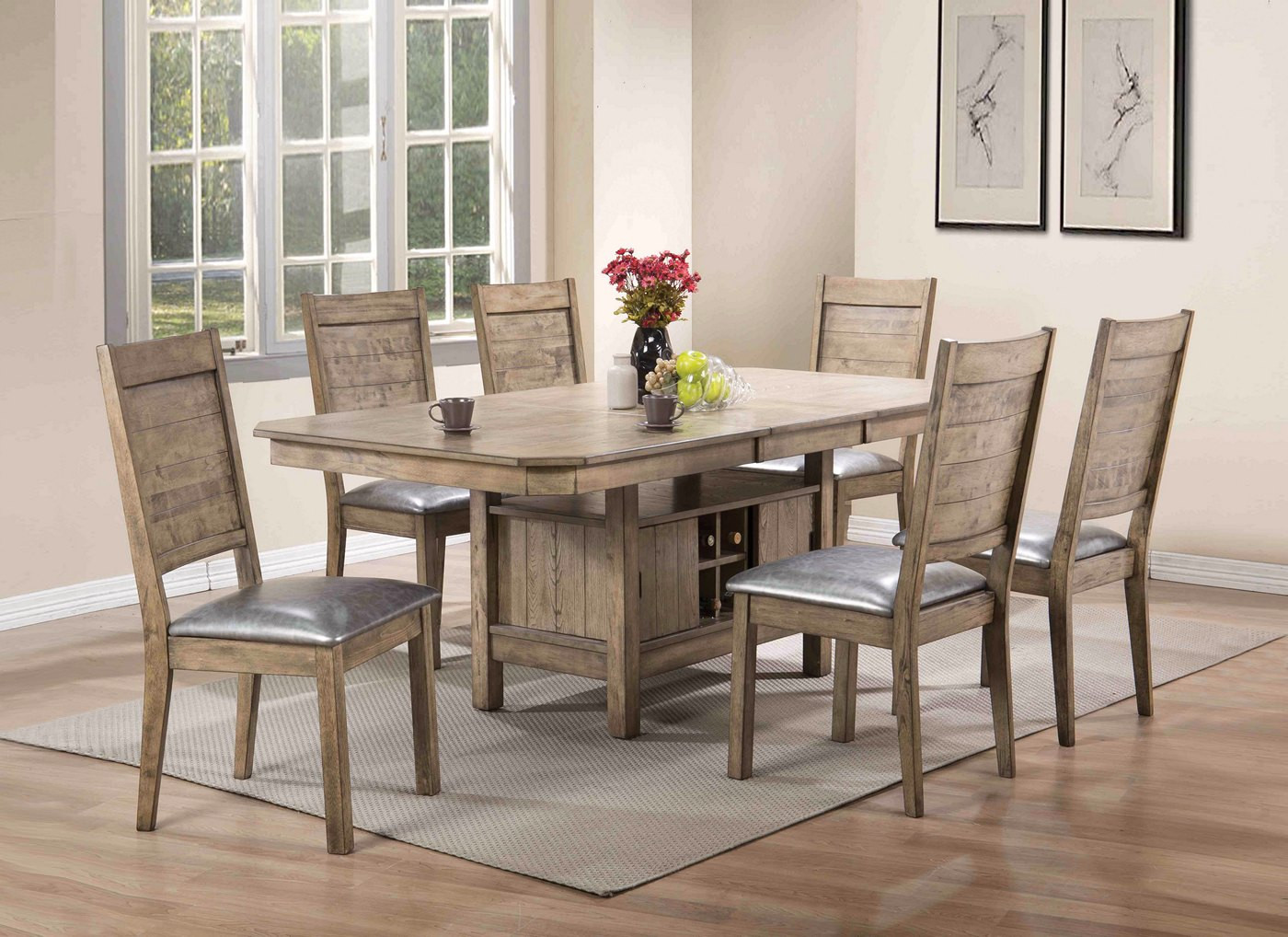 Best ideas about Dining Table With Storage
. Save or Pin Valeria Modern 5 pc 60" 78" Storage Dining Table Set in Now.