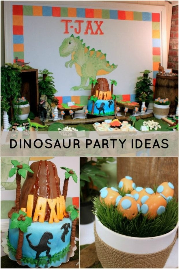 Best ideas about Dinosaur Birthday Party Ideas
. Save or Pin Dinosaur Themed 2nd Birthday Party Spaceships and Laser Now.
