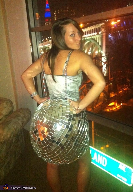 Best ideas about Disco Costume DIY
. Save or Pin Disco Ball Homemade Halloween Costume Now.