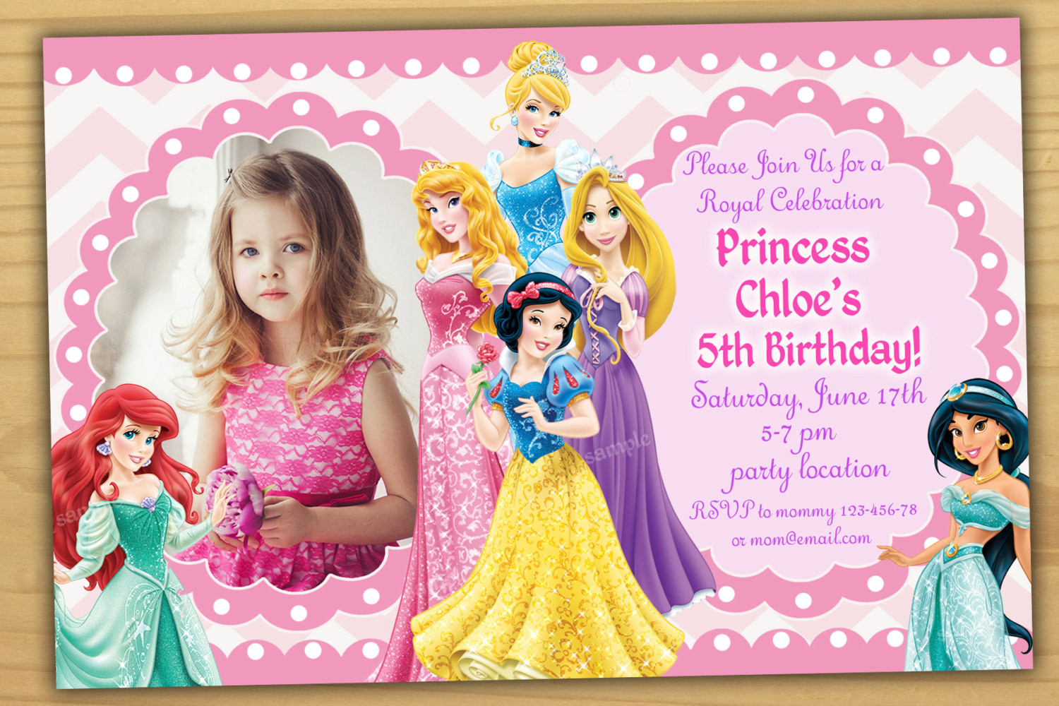 Best ideas about Disney Birthday Invitations
. Save or Pin Disney Princess Birthday Invitation Disney Princess Now.