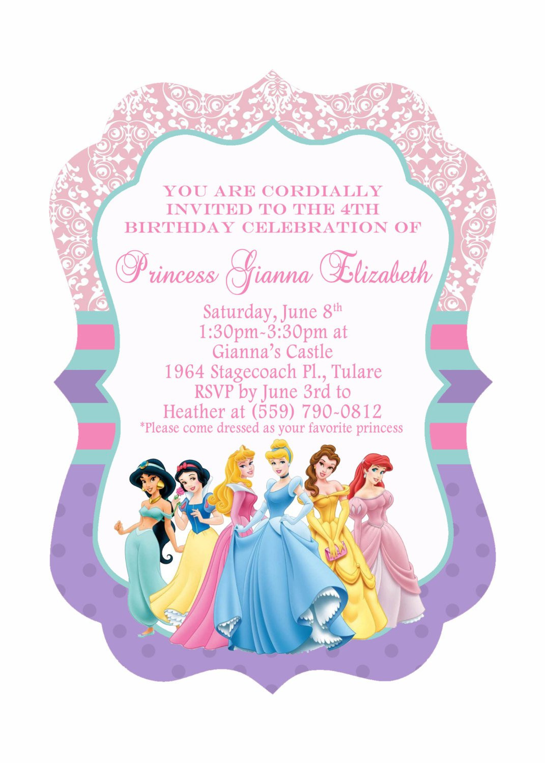 Best ideas about Disney Birthday Invitations
. Save or Pin Disney Princesses Birthday Invitations Disney Princess Now.