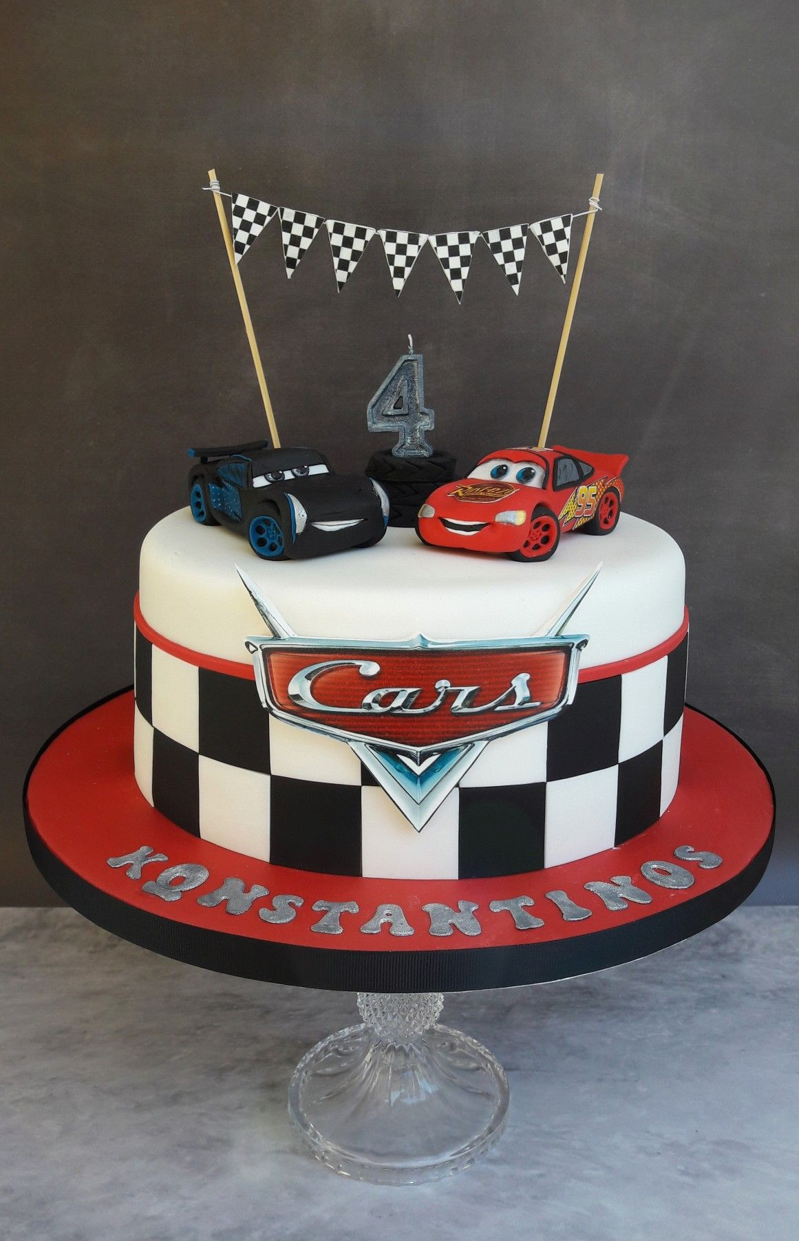 Best ideas about Disney Cars Birthday Cake
. Save or Pin Jackson Storm and Lightning McQueen cars cake Now.