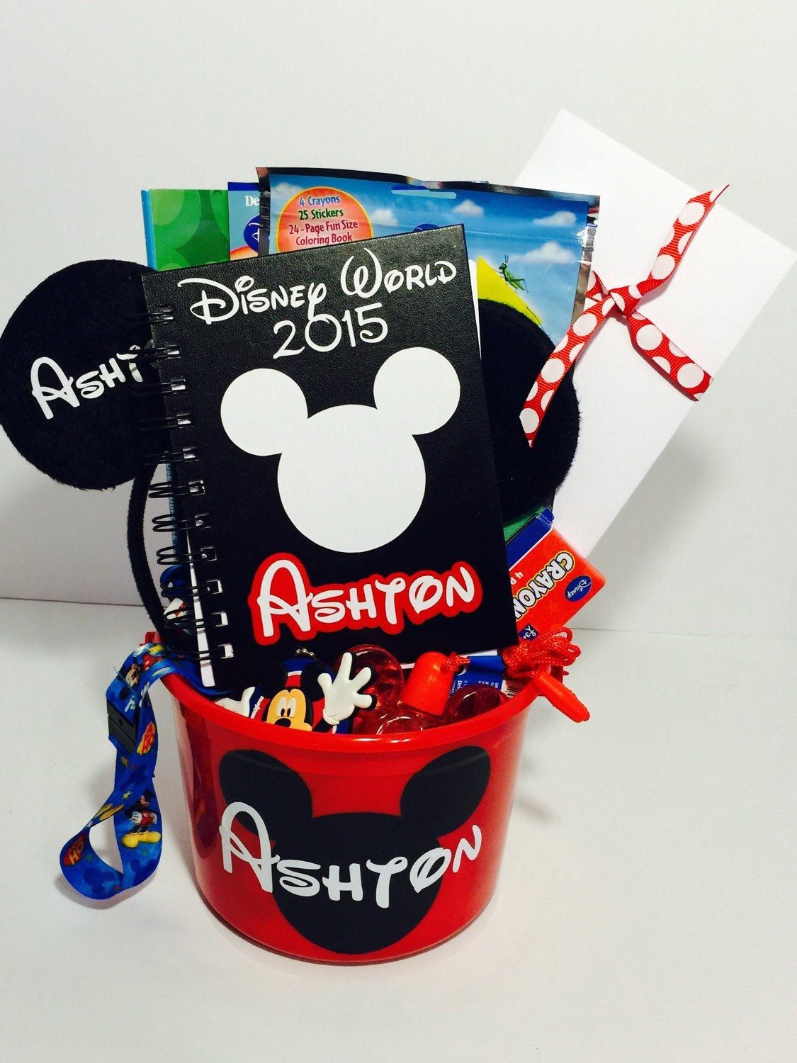 Best ideas about Disney Gift Ideas
. Save or Pin Custom Surprise Disney Park Gift Basket Mickey Now.