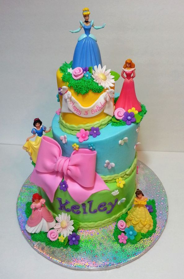 Best ideas about Disney Princess Birthday Cake
. Save or Pin Disney Princess cake Plastic figurines were used Now.