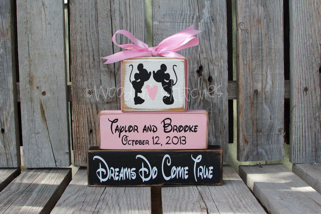 Best ideas about Disney Wedding Gift Ideas
. Save or Pin Mickey Mouse DISNEY Wedding Family Happily Ever After Name Now.