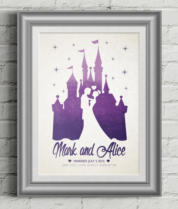 Best ideas about Disney Wedding Gift Ideas
. Save or Pin Disney Wedding Poster Gift Personalised by GraphicsByLauren Now.