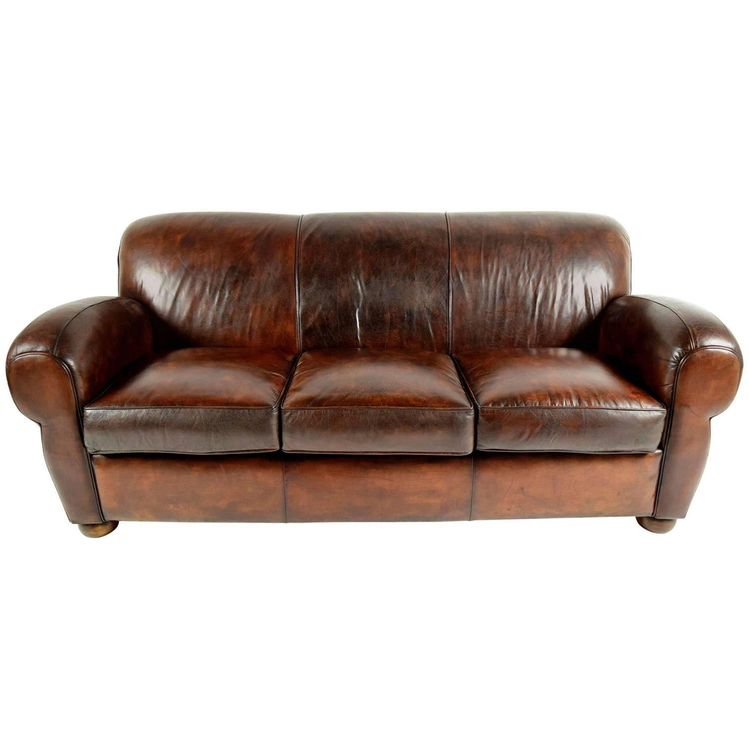 Best ideas about Distressed Leather Sofa
. Save or Pin 1970 s Vintage Club Distressed Leather Sofa For Sale at Now.