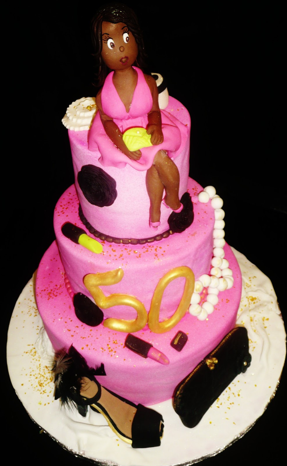 Best ideas about Diva Birthday Cake
. Save or Pin Baking with Roxana s Cakes 50th Birthday Cake "Diva themed" Now.