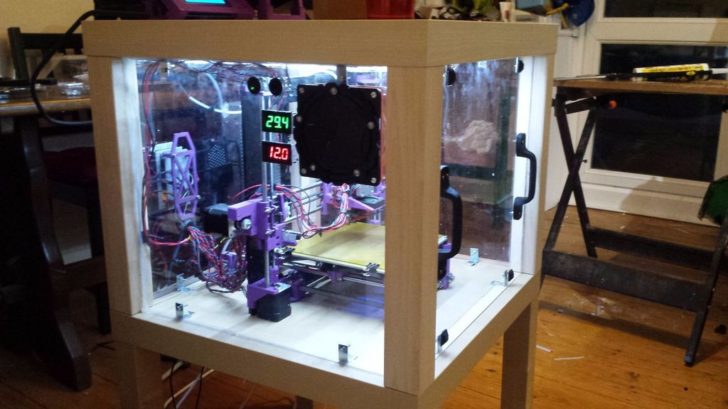 Best ideas about DIY 3D Printer Enclosure
. Save or Pin DIY 3D Printing Hacking IKEA tables into 3d printer enclosure Now.