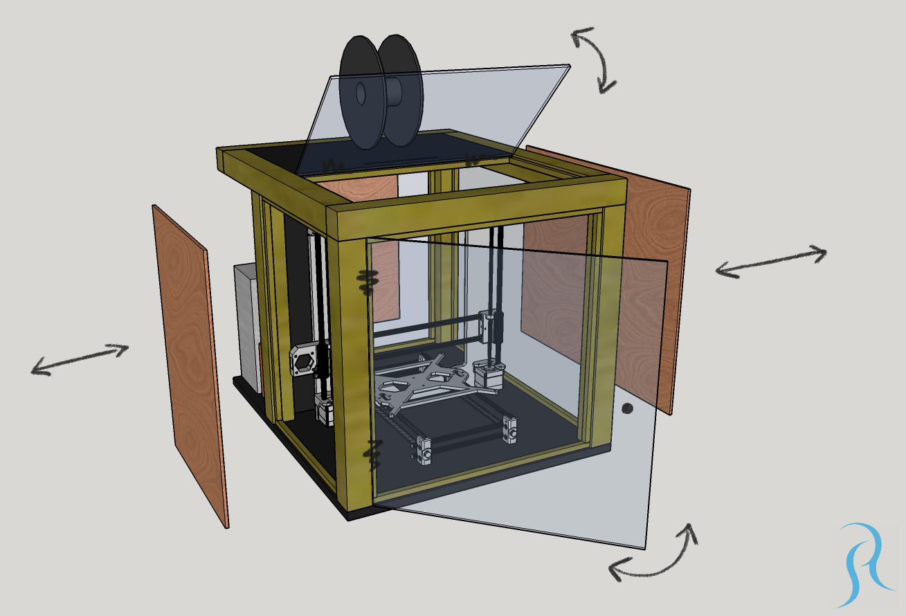 Best DIY 3D Printer Enclosure from DIY 3D Printer Enclosure My Build Part 2...