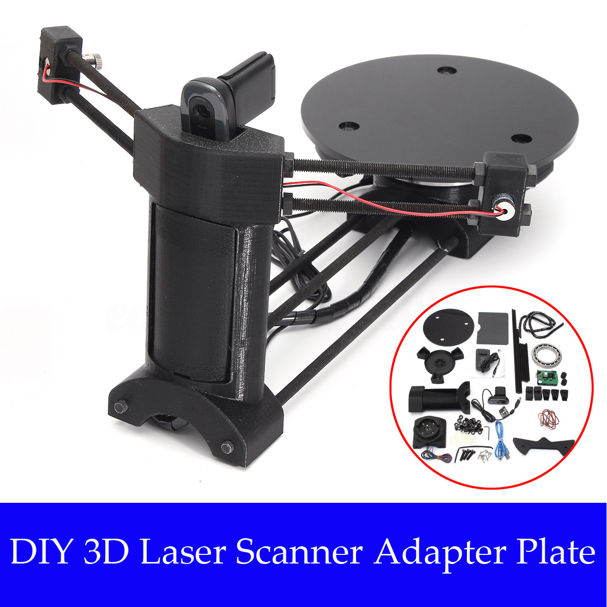 Best ideas about DIY 3D Scanner
. Save or Pin Black Open Source DIY 3D Laser Scanner Adapter Plate For Now.