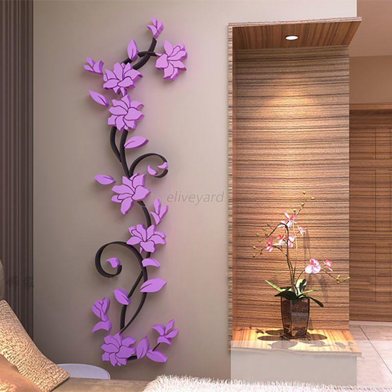 Best ideas about DIY 3D Wall Art
. Save or Pin 3D Vase Flower Tree DIY Removable Art Vinyl Wall Stickers Now.