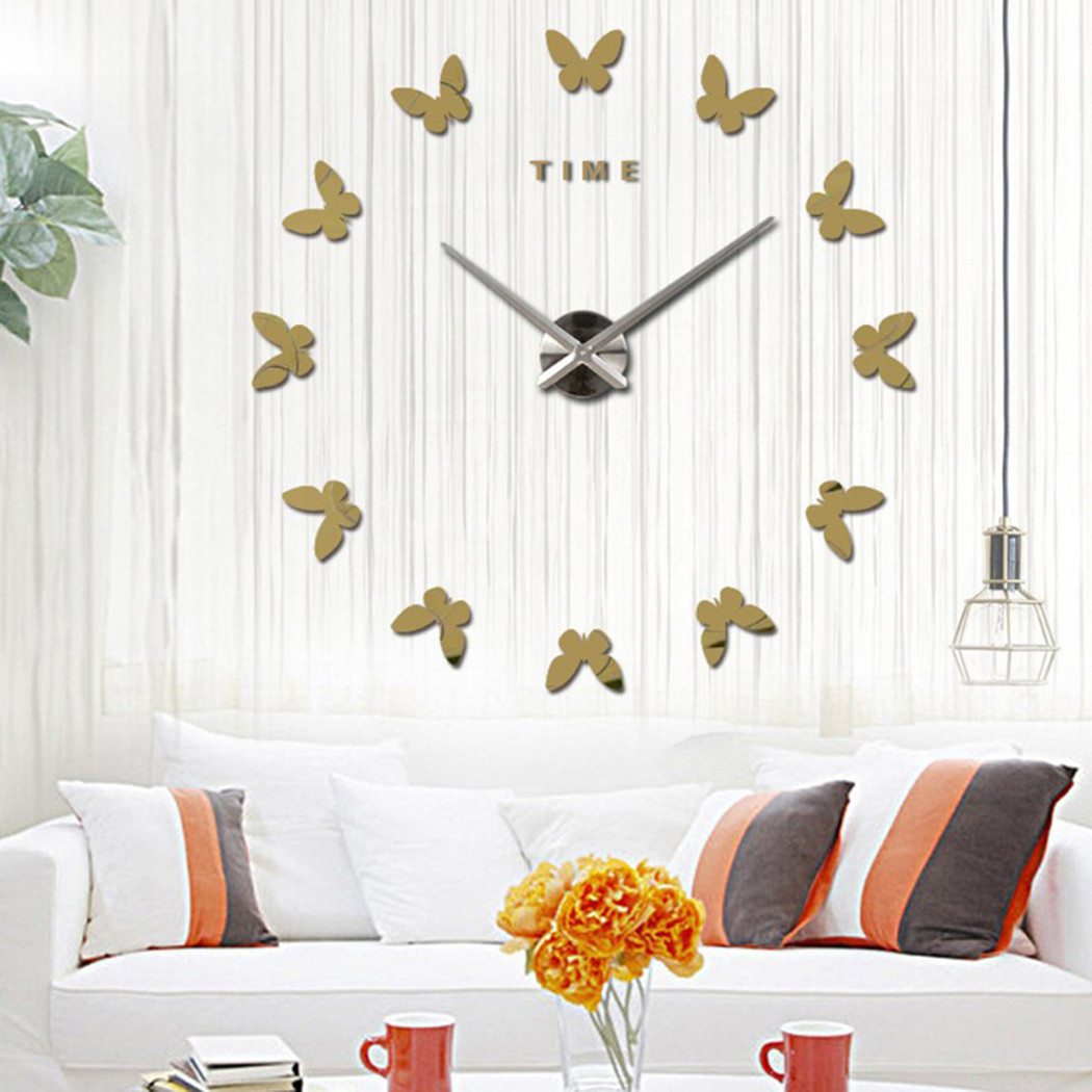 Best ideas about DIY 3D Wall Art
. Save or Pin DIY 3D Design Decoration Modern Wall Clock Art Home Now.